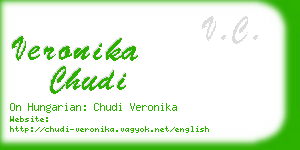 veronika chudi business card